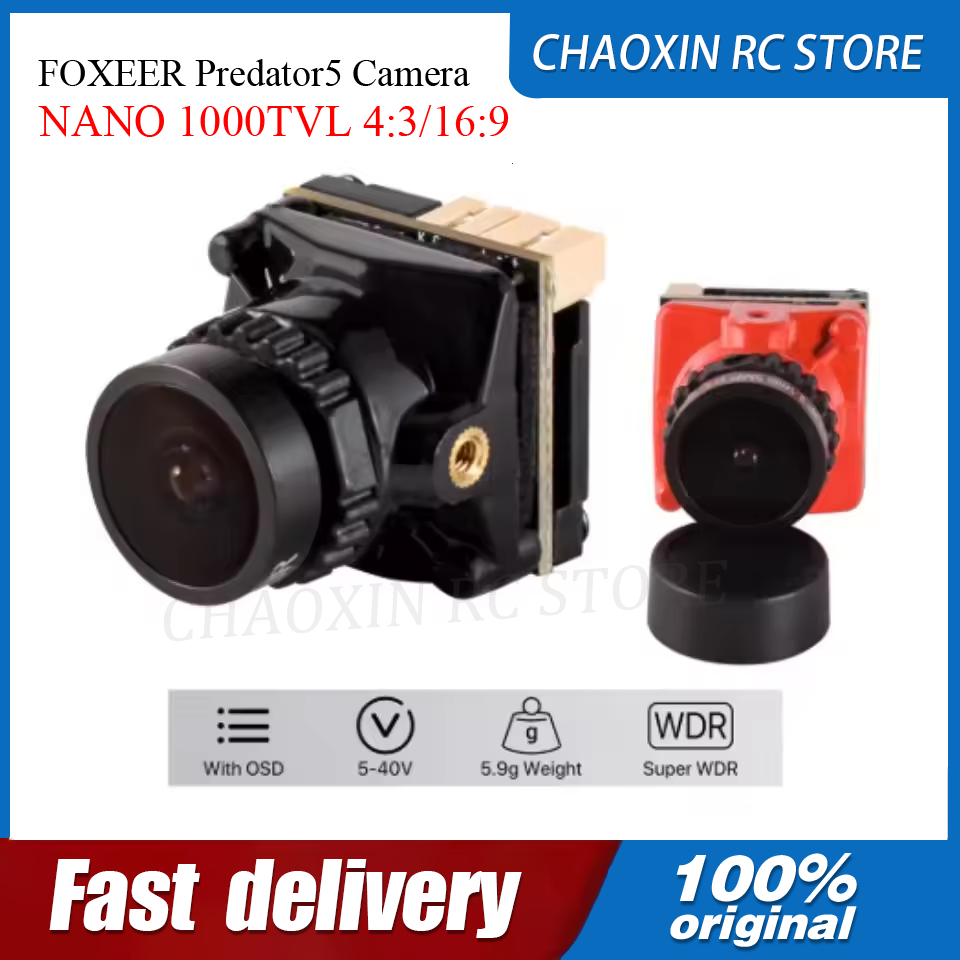 Fpv Drone Camera - FOXEER Predator5 Camera NANO 1000TVL 4:3/16:9