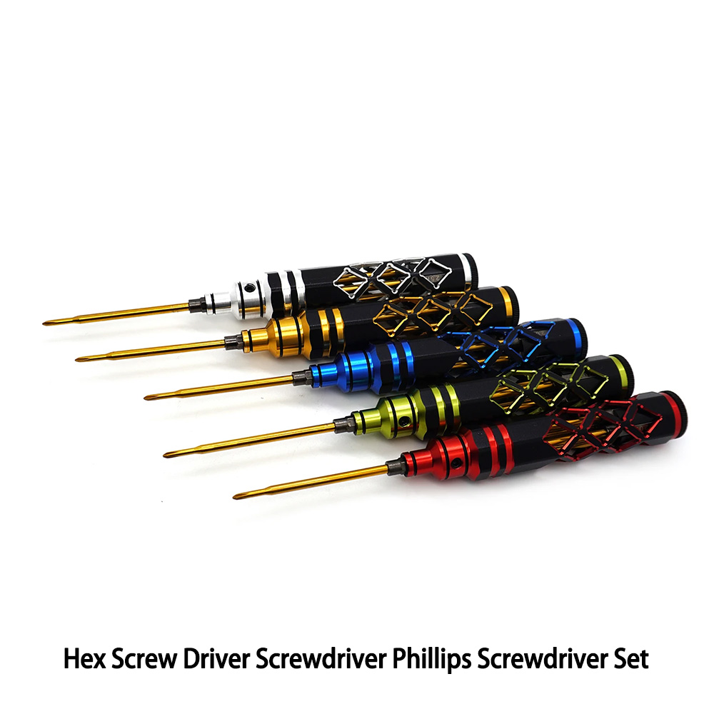 Fpv Drone Tool Kit - 1.5/2.0/2.5/3.0mm Hex Screwdriver Phillips Screwdriver Set