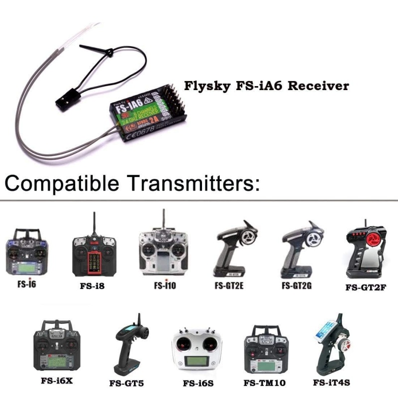Flysky FS-IA6 Receiver 6CH Dua - Fpv Drone Battery recension och pris