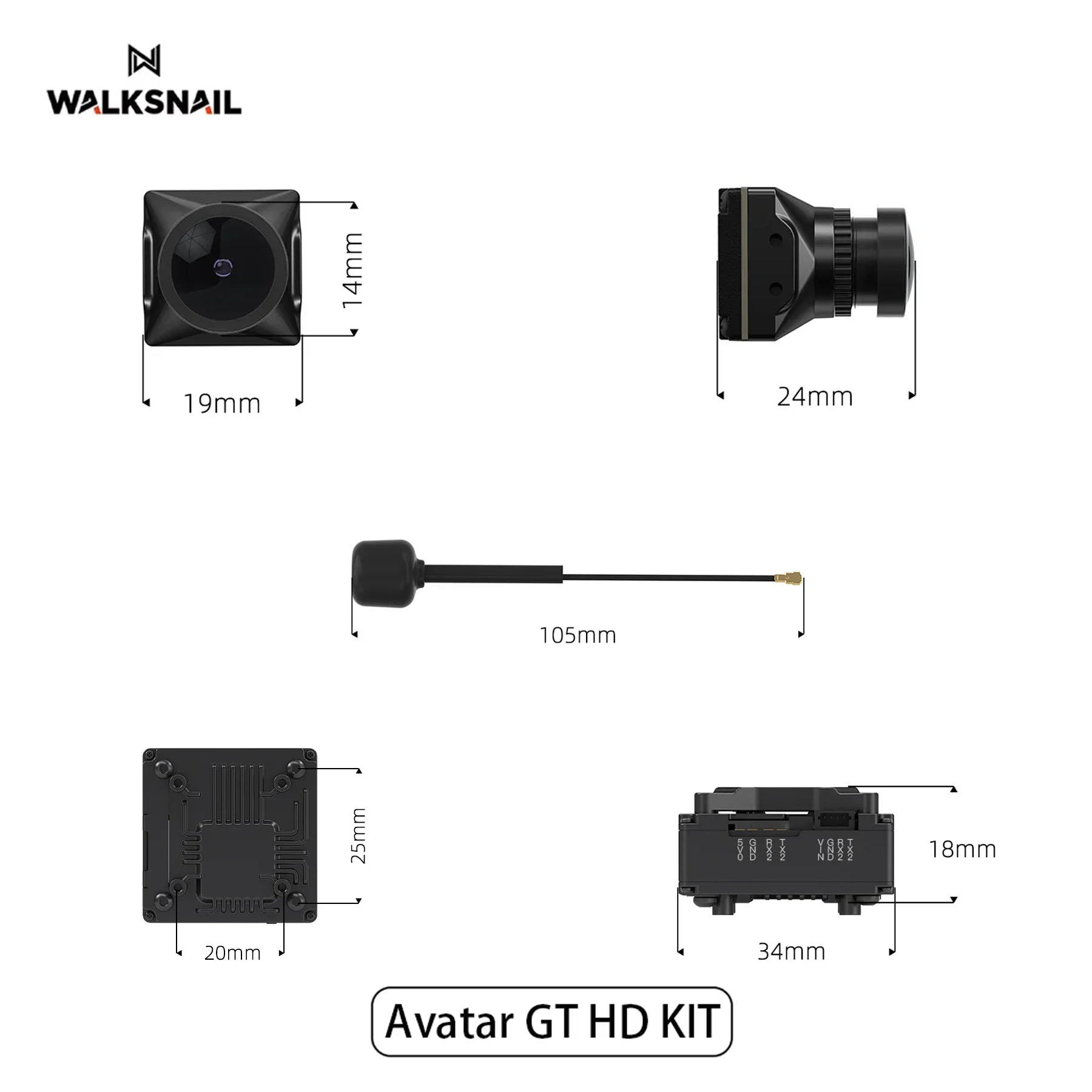 Walksnail Avatar GT HD KIT 2W  - Fpv Drone Kit recension och pris