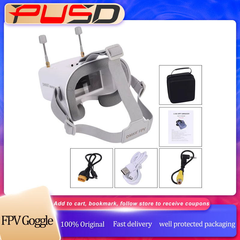 Original 008D PRO White FPV Go - Fpv Drone Goggles recension och pris