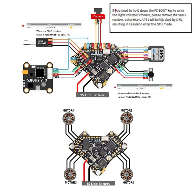 FBIL-F435 NEO 1S AIO Flight Co - Fpv Drone Esc recension och pris