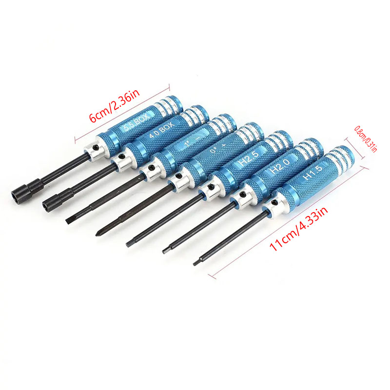 7Pcs 1.5 2.0 2.5mm RC Hex Driv - Fpv Drone Tool Kit recension och pris
