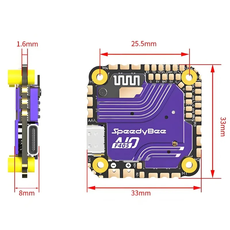 SpeedyBee F405 AIO Flight Cont - Fpv Drone Esc recension och pris