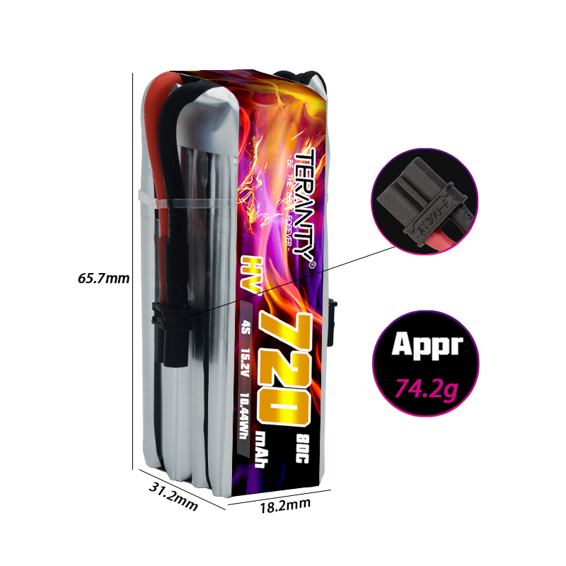 TERANTY 720mAh 4S 15.2V HV Lip - Fpv Drone Kit recension och pris
