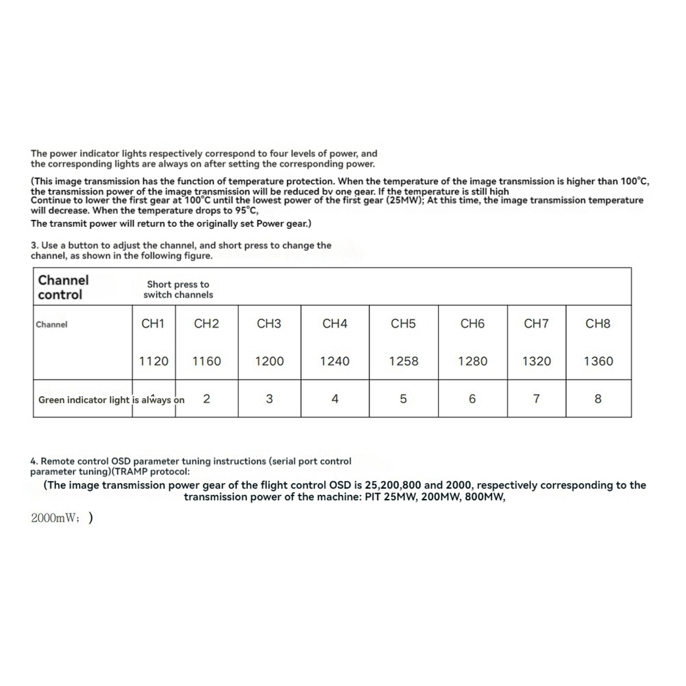 AS96-1.2G 2W VTX 8CH 2000Mw FP - Fpv Drone Transmitter recension och pris